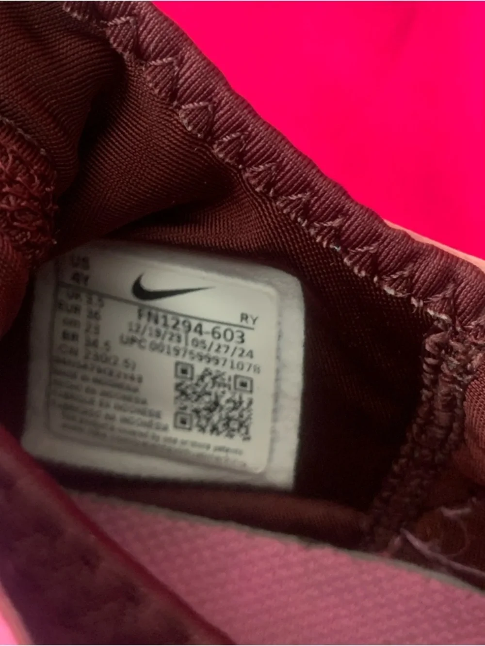 USED Nike Kids' Slip-On Training Shoes
